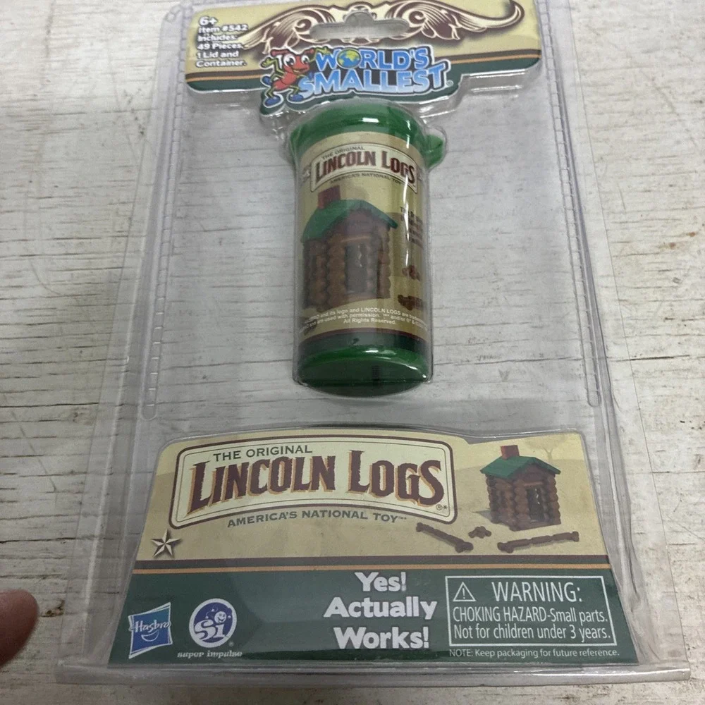 Worlds Smallest 542SK Lincoln Logs Toy 49 pc - NEW -